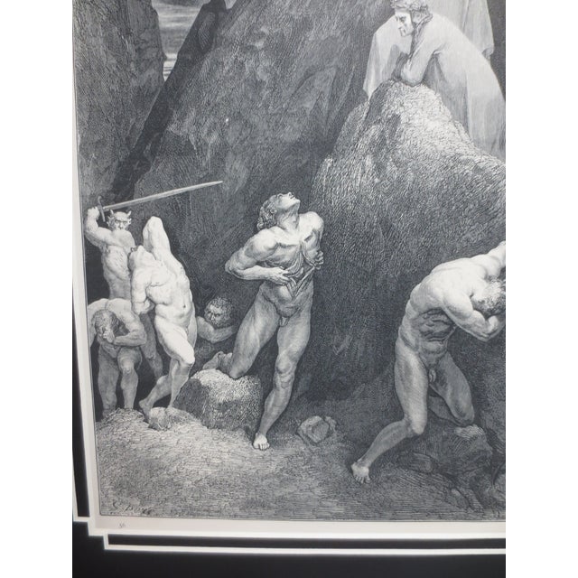 Paper Gustave Dore Illustrations of Dantes Inferno Punishments of Heretics For Sale - Image 7 of 8