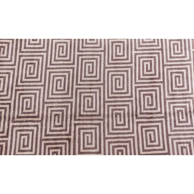 Modern Tibetan 'Prism' Art Deco Style Silk Rug by Doris Leslie Blau For Sale In New York - Image 6 of 8
