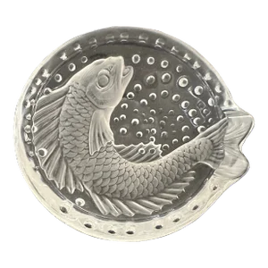 Lalique French Frosted Glass Concareau Koi Fish Bowl