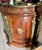 Mid-Century Modern Vintage French Empire Style Demilune Marble Top Bar Cabinet With Bronze Ormolu For Sale - Image 3 of 8