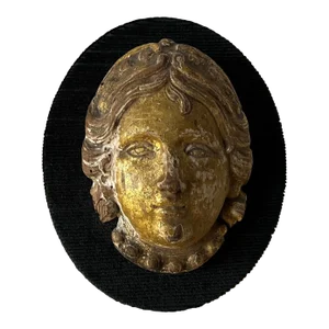 Antique 18th Century George II Carved Gilt Wood Face in the Manner of William Kent
