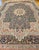 Antique Oversized Persian Kerman Lavar Rug, Hand-Knotted Wool, Millefleur Floral Pattern, Navy & Ivory, 10x14 For Sale - Image 9 of 17