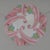 Loys Lucha French Art Deco Pendant Light 1930s - Octagonal Pink Enameled Floral Bowl For Sale - Image 10 of 14