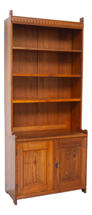 Antique Oregon Pine Bookcase by Martin Nyrop for Rud Rasmussen, Denmark, 1905