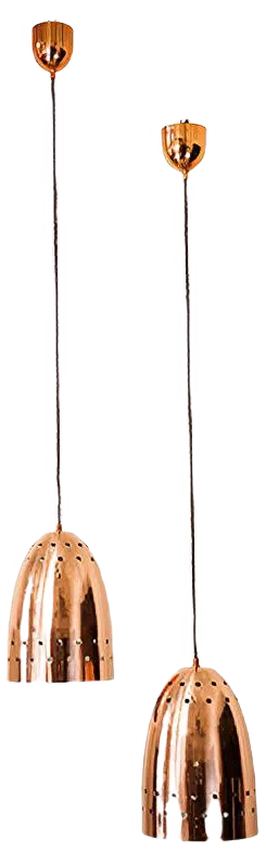 Copper Pendants by J.T Kalmar, 1950s, Set of 2