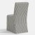 Textile Stoffer Home x Cloth & Company Lindy Slipcover Dining Chair in Jane Stripe Carbon For Sale - Image 7 of 7