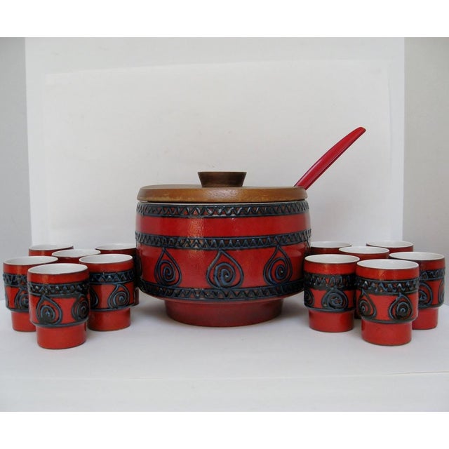 West German Punch Bowl Set Service for 12 Chairish