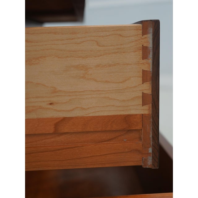 Stickley 1990s Stickley Chippendale Cherry 2 Door Bedroom Armoire For Sale - Image 4 of 18