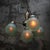 Green Frosted Glass Chandelier, 1920s For Sale - Image 4 of 11