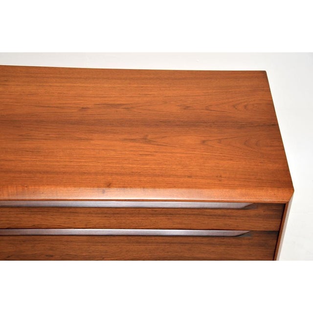 Vintage Danish Teak Chest of Drawers attributed to Ib Kofod Larsen for Faarup Møbelfabrik, 1960 For Sale - Image 10 of 14