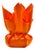 Sculptural Orange Plastic Table Lamp by Les Eclarares, France, 1990s For Sale