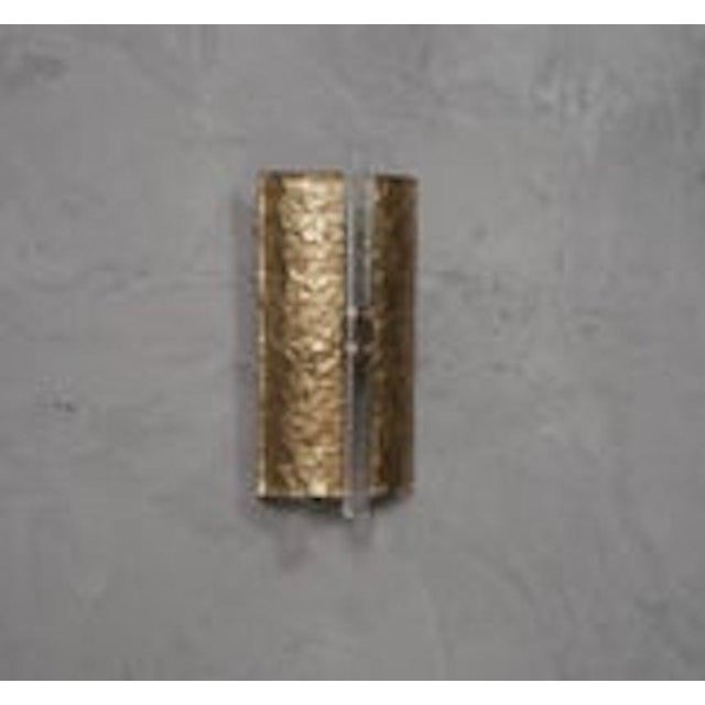 Gold Mid-Century Style Golden Murano Glass Wall Sconce, 2000 For Sale - Image 8 of 11