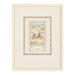 A.a. Milne Children's Book Print – "Sand Babies" — Illustrated by Salda (Sasha) H. Wildsmith Le Mair, Circa 1925 | Original Artwork For Sale