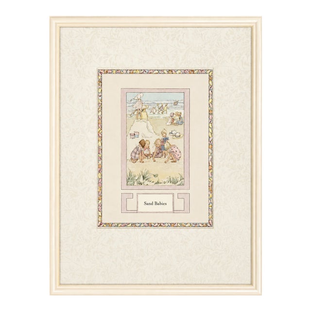 A.a. Milne Children's Book Print – "Sand Babies" — Illustrated by Salda (Sasha) H. Wildsmith Le Mair, Circa 1925 | Original Artwork For Sale