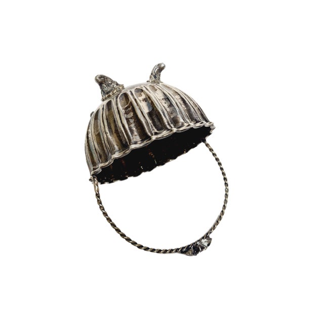 Art Deco Silver Sugar Bowl, 1950s For Sale - Image 6 of 10