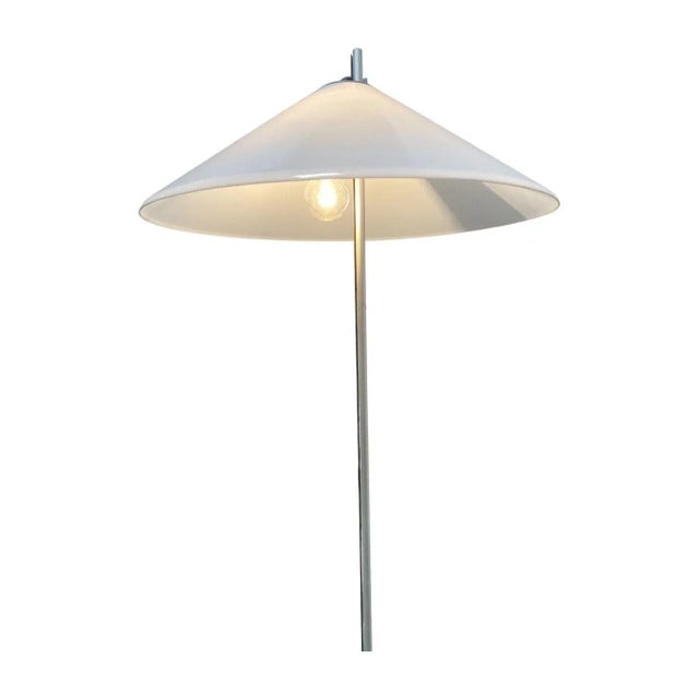 1970's Chrome Enzo Mari & Giancarlo Fassina Adjustable Italian Floor Lamp For Sale - Image 4 of 5