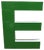 Vintage Large Green Letter E For Sale
