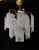 Glass 1980s Italian Murano White Milk Glass Waterfall Chandelier For Sale - Image 7 of 10