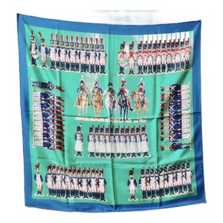 Hermes Hermès Silk Scarf 'La Grande Armée', 1976 For Sale