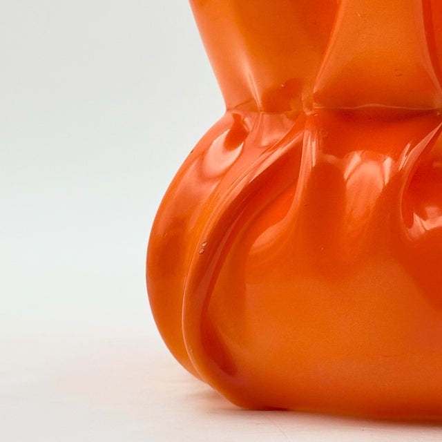 Sculptural Orange Plastic Table Lamp by Les Eclarares, France, 1990s For Sale - Image 12 of 16