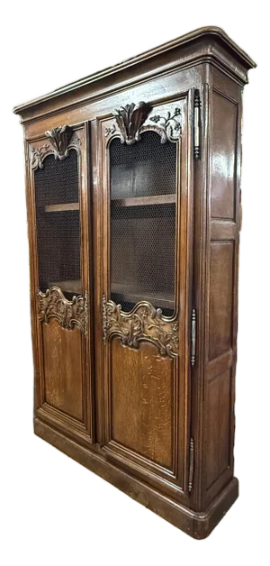 18th Century French Oak Carved Bookcase, Île-De-France C1780