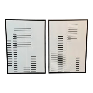Calligaris Prints in the Style of Josef Alber, Pair For Sale