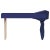 Metal Blue and Brass Rockconsole by Royal Stranger For Sale - Image 7 of 7