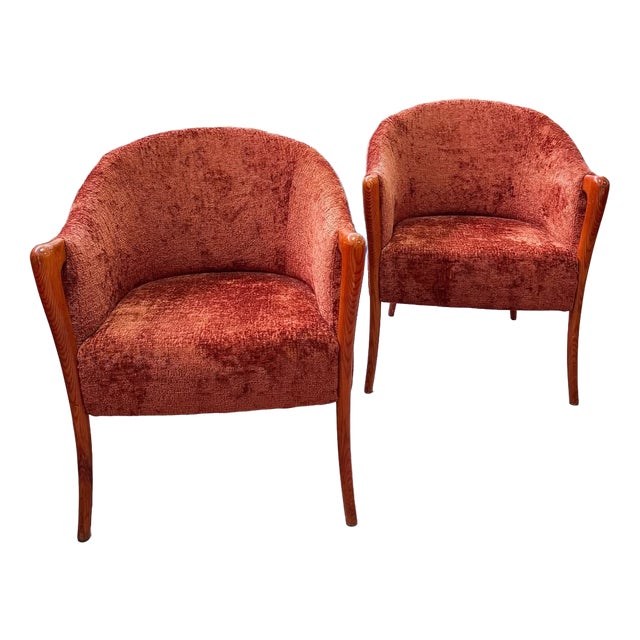 Italian Armchairs from Giorgetti, Early 1950s, Set of 2 For Sale