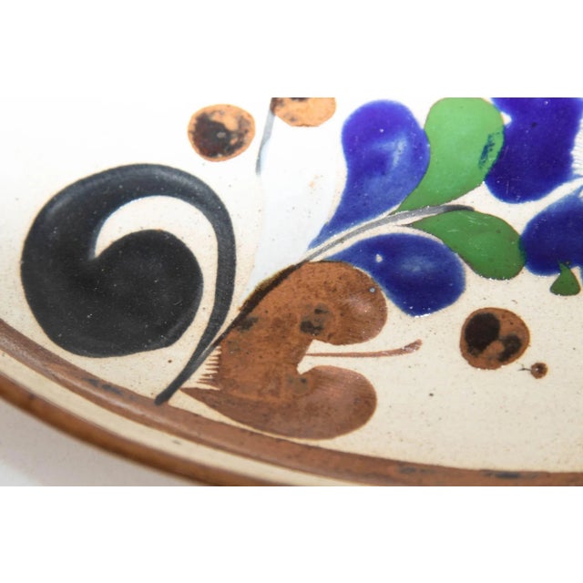 Tonala Folk Art Pottery Oval Platter Signed, Mexico, Circa 1960's For Sale In Palm Springs - Image 6 of 12