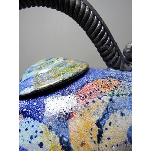 Terracotta Teapot in the style of David Constantine White, USA, 1950s-1970s For Sale - Image 15 of 17