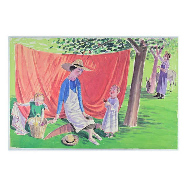 Jan Knap, In the Countryside, Lithograph, 1999 For Sale