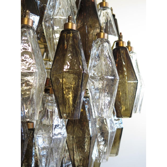 Glass Spherical Murano Poliedri Candelier, 1990 For Sale - Image 7 of 15