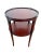 1950s Vintage Round Table, Bottom Shelf Plant Stand Chippendale Style Solid Mahogany For Sale - Image 5 of 11