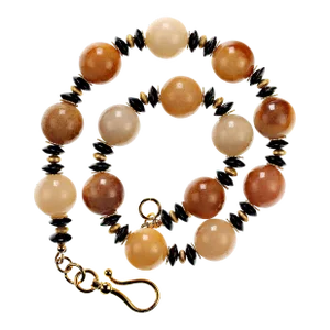 Statement Necklace in Shades of Golden Jade Black Tourmaline