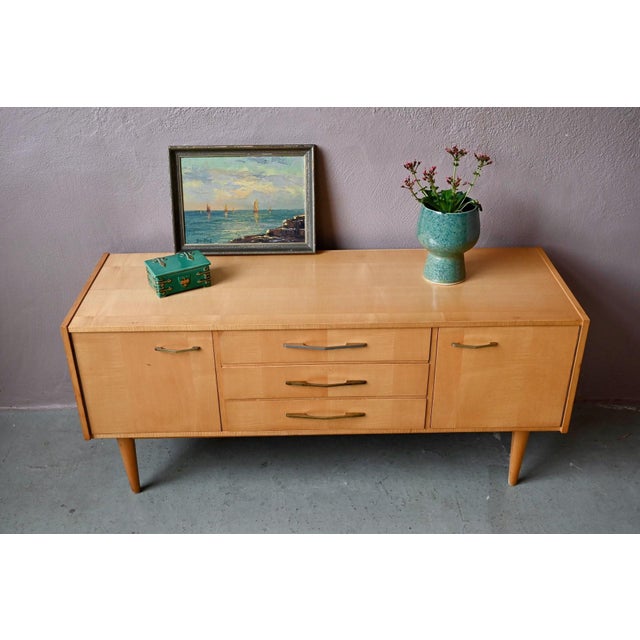 Wood Low Vintage Sideboard, 1960s-1970s For Sale - Image 7 of 18