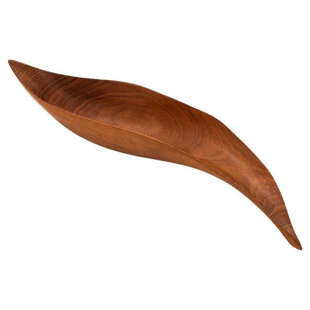 Sculptural Teak Bowl, 1961 For Sale - Image 6 of 6