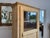 Brown Biedermeier Farmhouse Wood Display Cabinet For Sale - Image 8 of 13