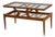 Mid-Century Modern Coffee Table, Wood and Glass, Italy, 1950s Design For Sale