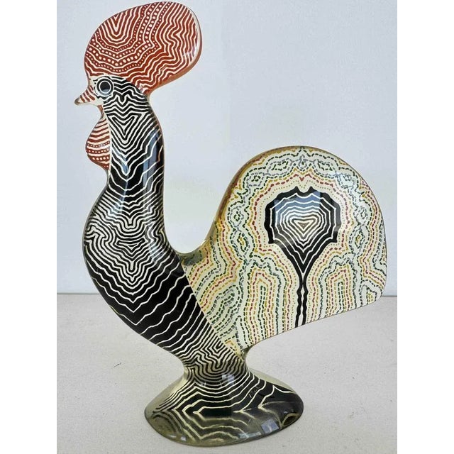 Abraham Palatnik, Modernist Rooster Sculpture, 1974, Multicolored Acrylic Resin For Sale - Image 17 of 18