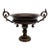 Antique Heavy Metal Gothic Revival Trophy Urn Bowl With Ornate Scroll Handles – Neoclassical / Gothic For Sale