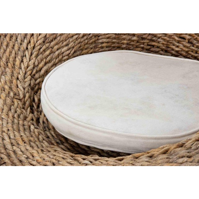 Tan Vintage Banana Tree Rattan Chairs, Sofa & Coffee Table, 1990s, Set of 3 For Sale - Image 8 of 9