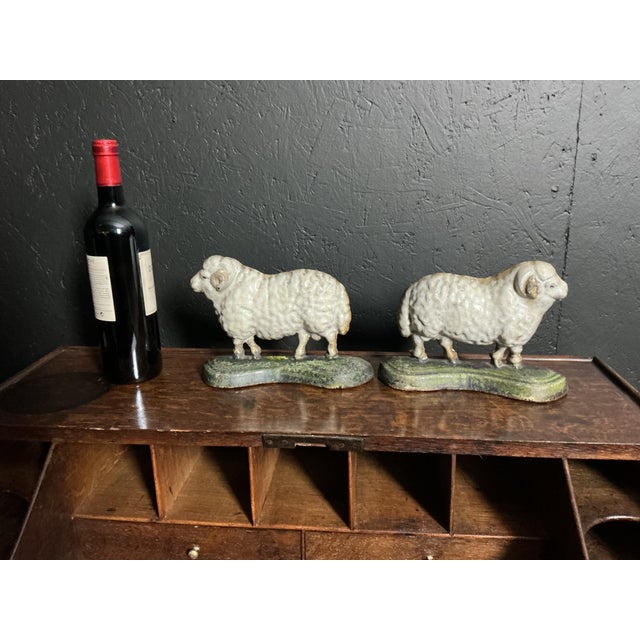 Victorian Cast Iron Sheep, 1890, Set of 2 For Sale - Image 4 of 6