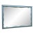 1960s Ethan Allen Scalloped Wall Mirror - Painted Distressed Finish For Sale