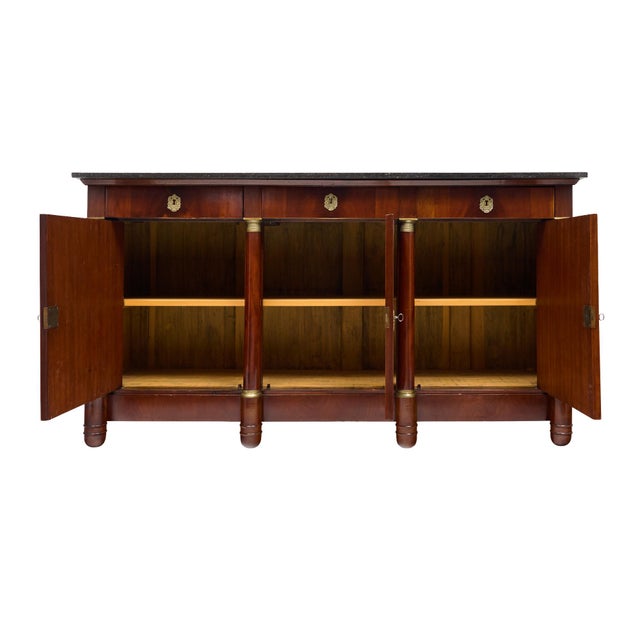 French Empire Mahogany Buffet For Sale - Image 4 of 9