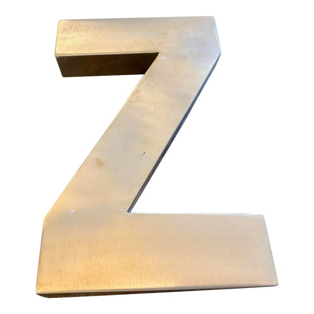 Metal Oversized Letter Z For Sale