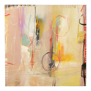 Lamar Briggs, Bellagio No. 6, Large Abstract Expressionist Color Field Acrylic