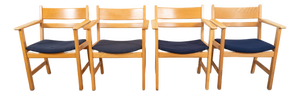 Armchairs by Hans J. Wegner for GETAMA, 1960s, Set of 4