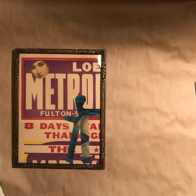 2010s Original Contemporary Wayne Cunningham Abstract “Hands Across America “Collage For Sale - Image 5 of 5