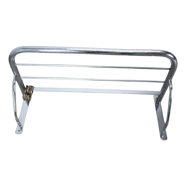 Vintage Bauhaus Chrome Wall Coat Hanger, 1930s For Sale