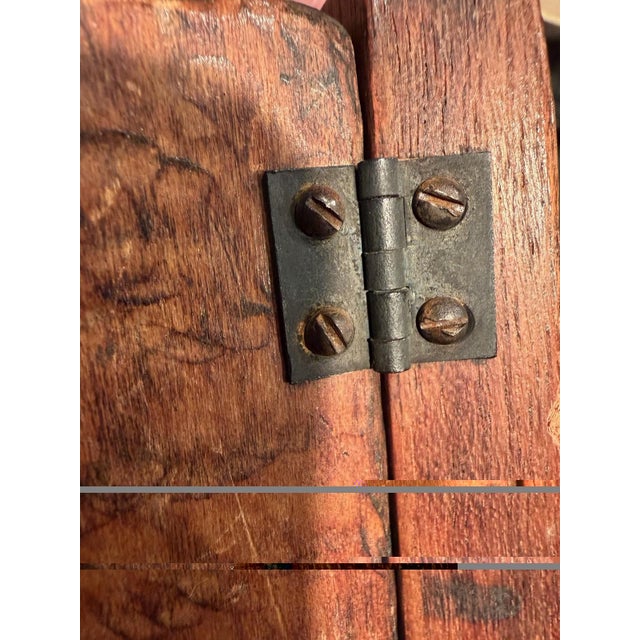 Antique Folk Art Hand Carved Figural Inkwell Stand Late 1800s Wooden For Sale In Los Angeles - Image 6 of 15